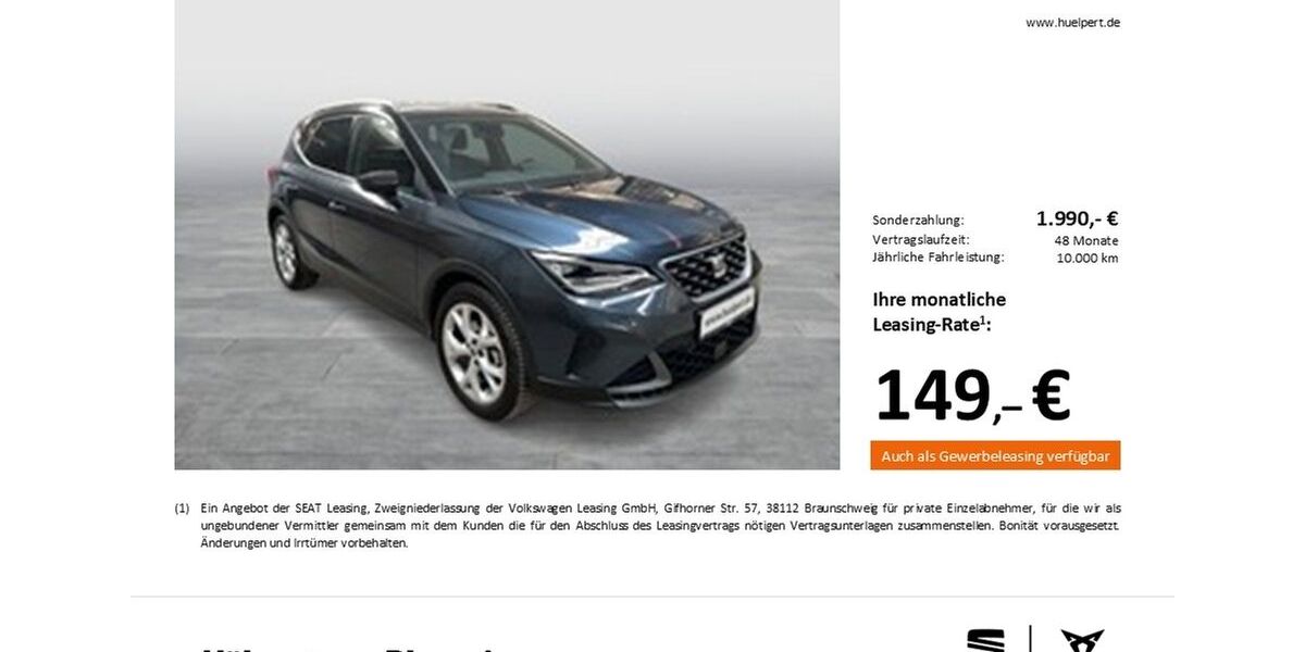Seat Arona 17.367 km 22.333 &euro; Dortmund 44269