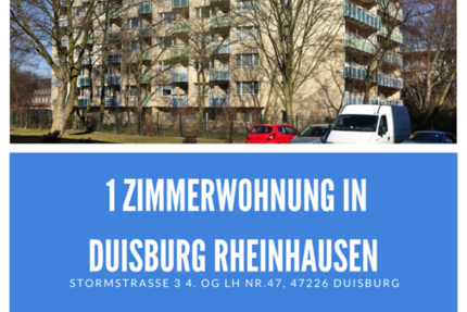 Wohnung zum Mieten in Duisburg 301,71 € 43.79 m² 1 zimmer