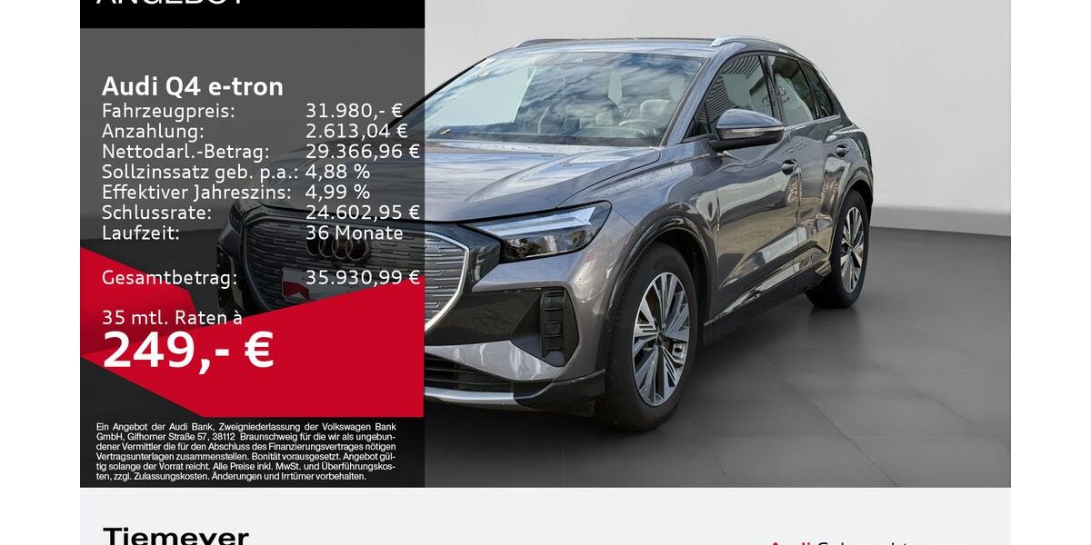 Audi Q4 e-tron 49.427 km 31.980 &euro; Dorsten 46284