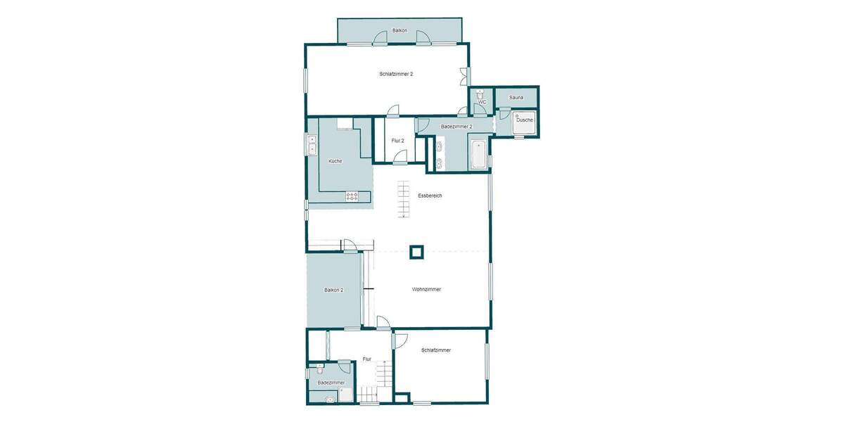 Exklusive Maisonette-Eigentumswohnung mit Sauna, großer Terrasse und außergewöhnlicher Architektur 5 zimmer