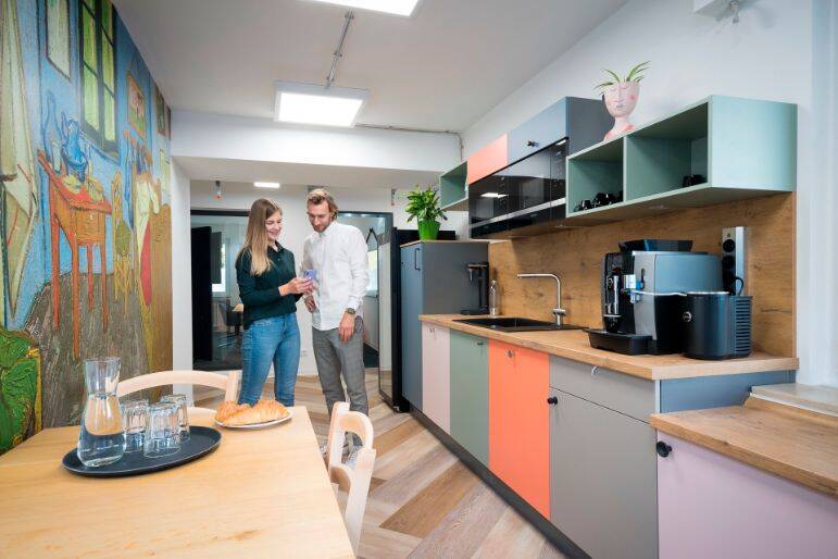 Flexibler Arbeitsplatz, Einzel- und Teambüros und Firmensitz im RüKarree - All-in-Miete