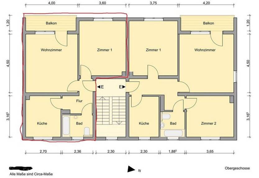 Schöne sanierte 2 Zimmerwohnung mit Sonnenbalkon 2 zimmer
