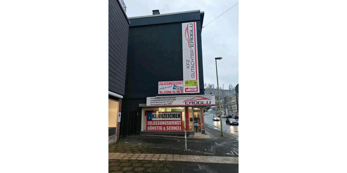 Top Ladenlokal Hohenlimburg Hagen Zentrum vor Zulassungsstelle zimmer