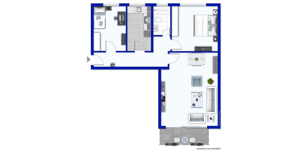 Etagenwohnung Bochum Wattenscheid - 3 Zimmer, 81 m&sup2;, 178.000&euro; | Angebot:25899384