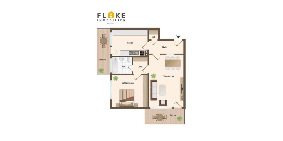 Über den Dächern von Marl-Sinsen! Vermietete Wohnung mit 2 Balkonen und Weitblick als Kapitalanlage! 2 zimmer