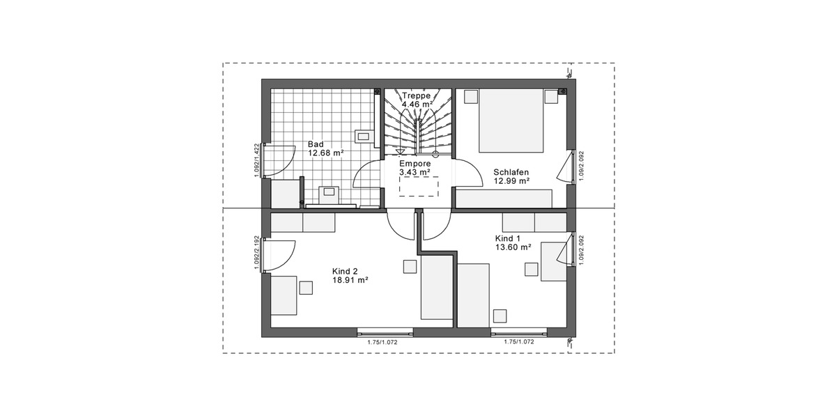 Einfamilienhaus Ennepetal - 3 Zimmer, 132 m&sup2;, 1.600&euro; | Angebot:26396046