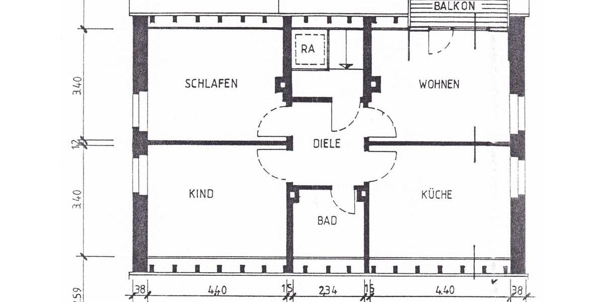 DG Wohnung mit Balkon 3 zimmer