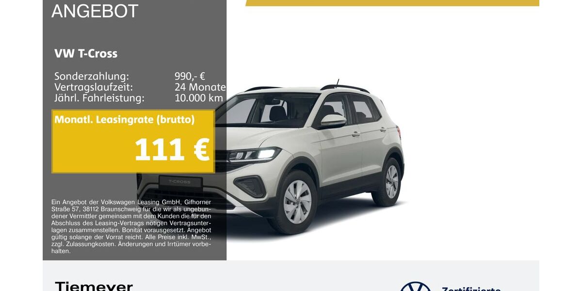 VW T-Cross 13.728 km 20.490 &euro; Bochum 44892