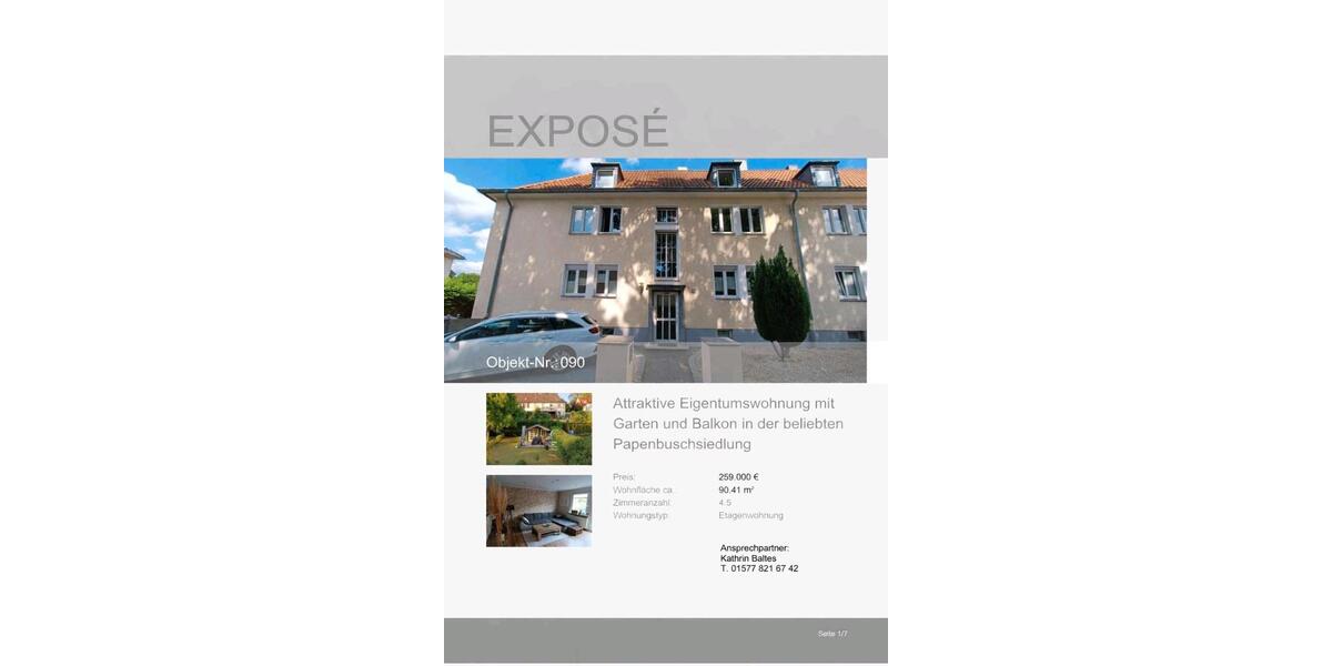 Attraktive Eigentumswohnung mit Garten und Balkon 4 zimmer