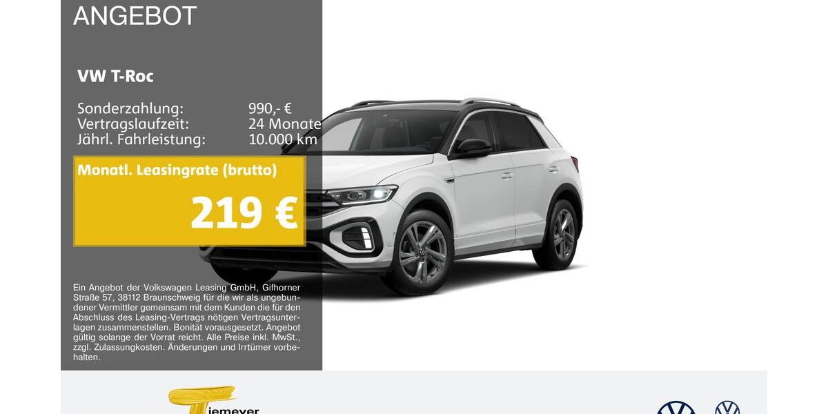 VW T-Roc 27.206 km 28.870 &euro; Marl 45770