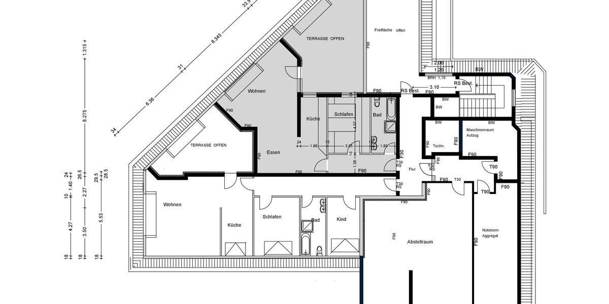 Etagenwohnung Dortmund Innenstadt West - 4.5 Zimmer, 128 m&sup2;, 1.400&euro; | Angebot:26439200