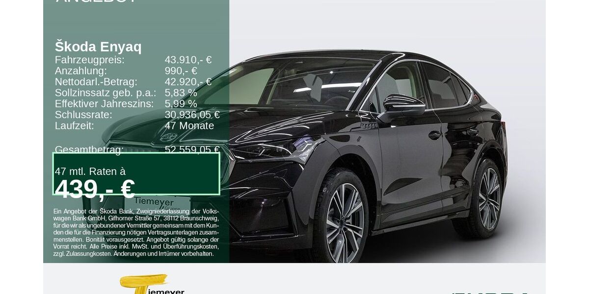 Skoda Enyaq 21.361 km 41.680 &euro; Bochum 44809