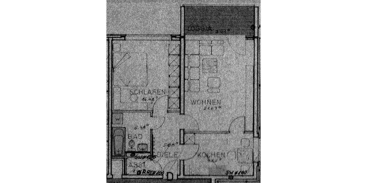 Etagenwohnung Hagen Hagen-Nord - 2.5 Zimmer, 65 m&sup2;, 85.000&euro; | Angebot:27067664