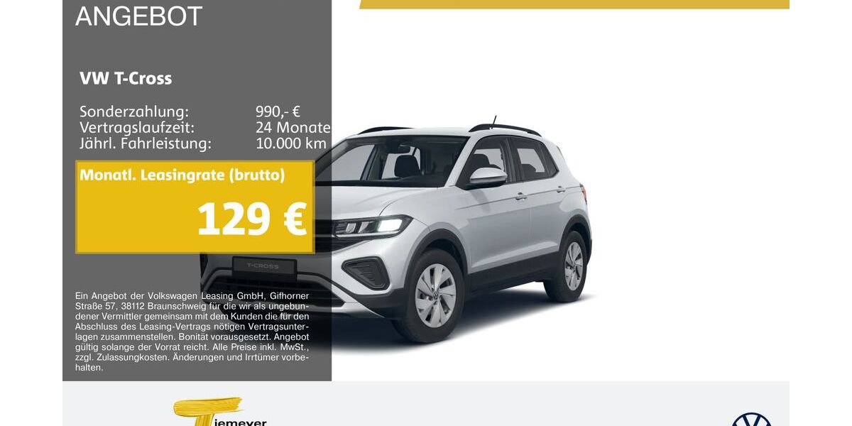VW T-Cross 4.143 km 19.840 &euro; Bochum 44892