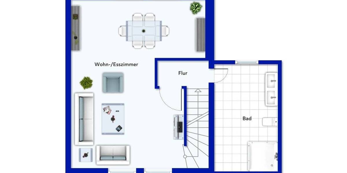 Reihenmittelhaus Oberhausen Sterkrade-Mitte - 5 Zimmer, 98 m&sup2;, 249.000&euro; | Angebot:26629420