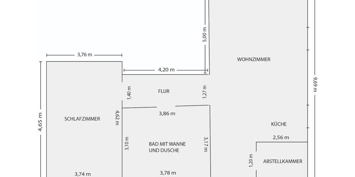 Wohnung 80m² Gelsenkirchen Erle zimmer