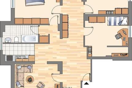 Wohnung Dortmund Grevel - 4 Zimmer, 112 m&sup2;, 829&euro; | Angebot:26237807