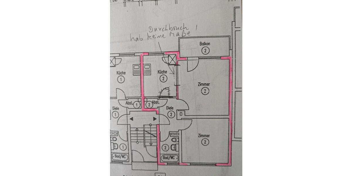 Etagenwohnung Bochum Bochum-Nord - 2 Zimmer, 54 m&sup2;, 129.000&euro; | Angebot:26699208