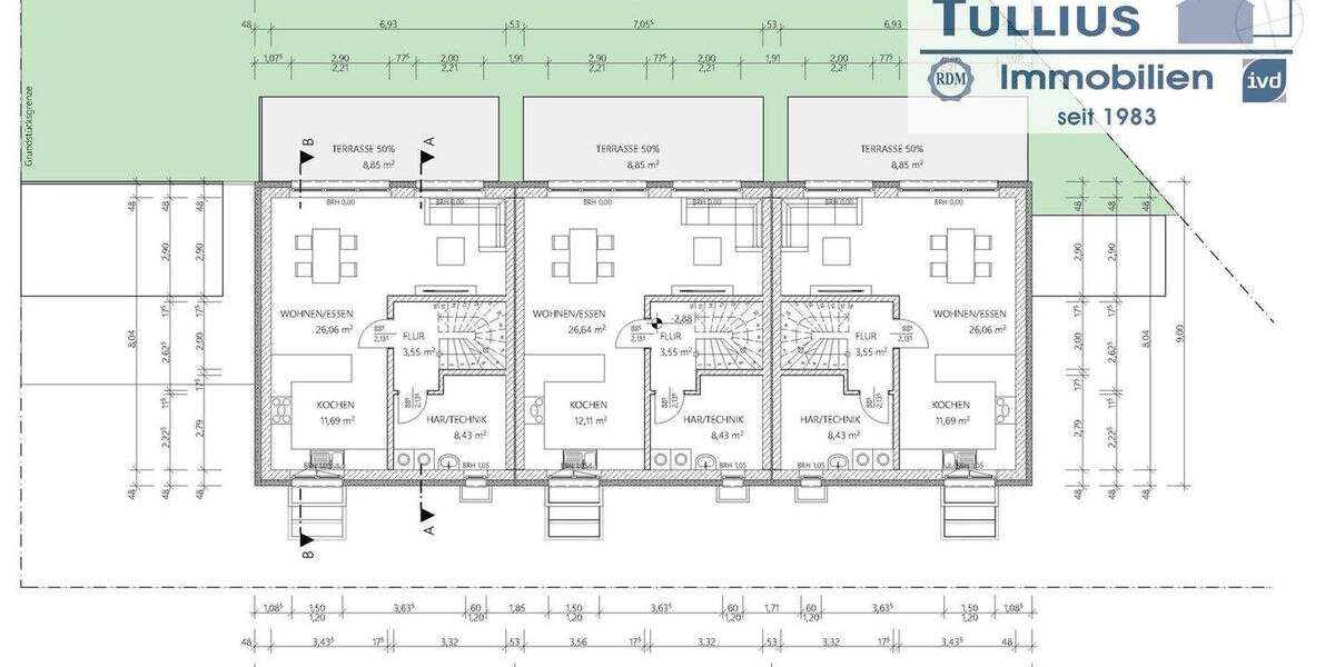 Reihenmittelhaus Essen Gerschede - 6 Zimmer, 152 m&sup2;, 615.000&euro; | Angebot:24453034