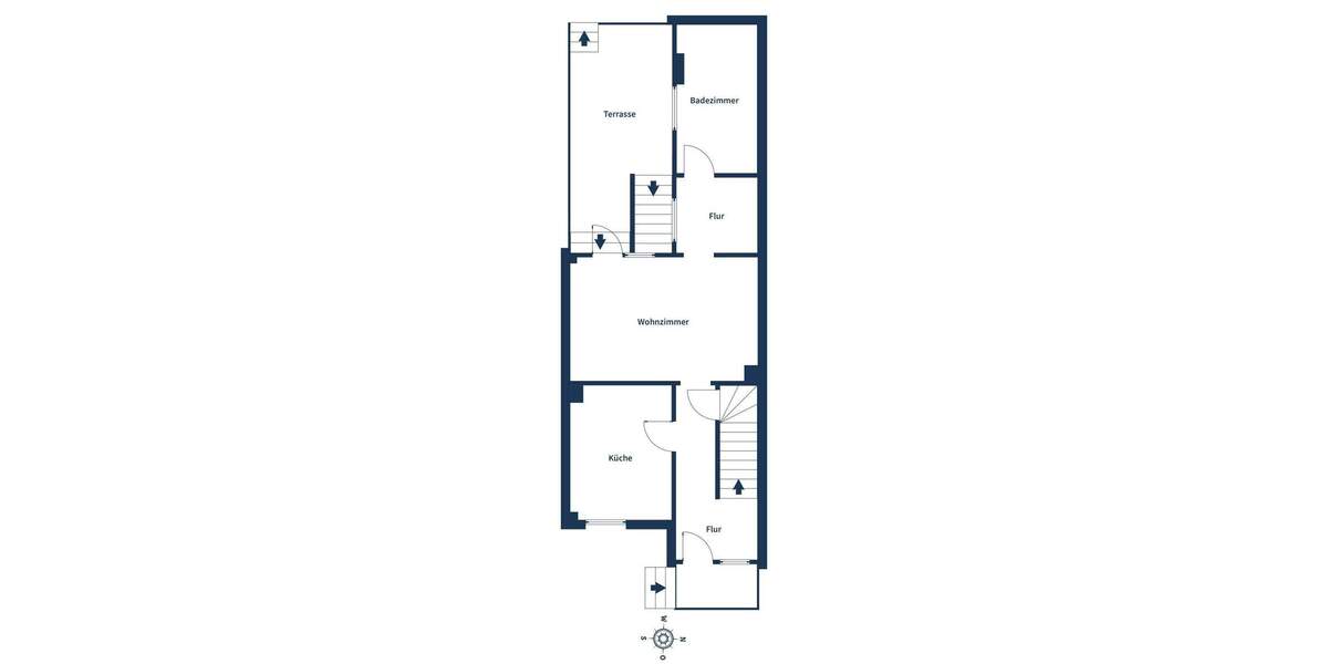 Reihenmittelhaus Bottrop Eigen - 3 Zimmer, 91 m&sup2;, 249.000&euro; | Angebot:25737657