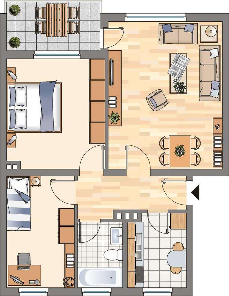 Wohnung zum Mieten in Castrop-Rauxel 539 € 65.07 m²
