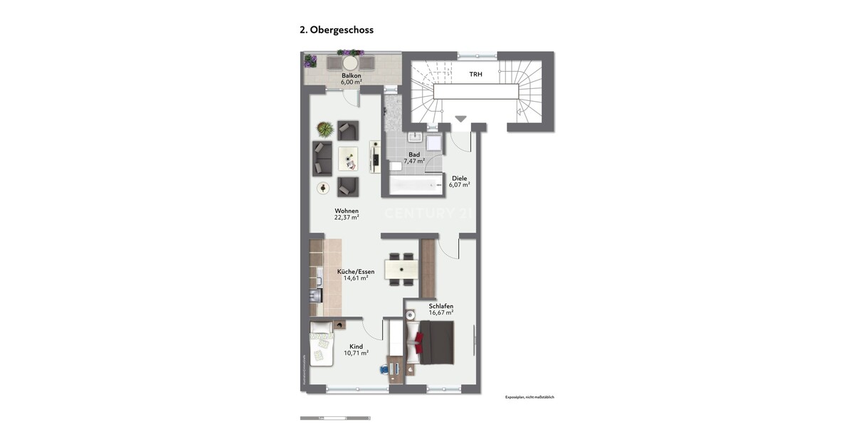 Moderne 3-Zimmer-Wohnung mit Balkon und Wohnkomfort in Innenstadtlage - Etagenwohnung Dortmund | Angebot:26821891