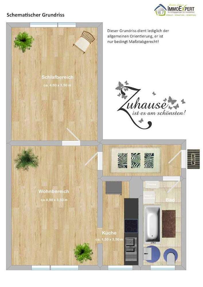 Wohnung zum Mieten in Essen 350 € 44 m²