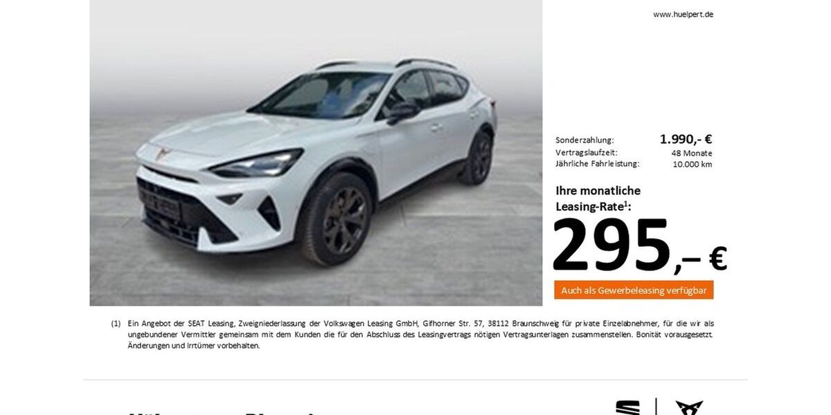 Cupra Formentor 11.033 km 33.889 &euro; Dortmund 44269