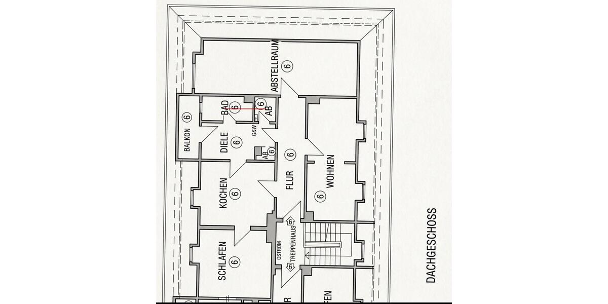 Dachgeschoßwohnung Bochum Bochum-Mitte - 3 Zimmer, 61 m&sup2;, 119.000&euro; | Angebot:27248890