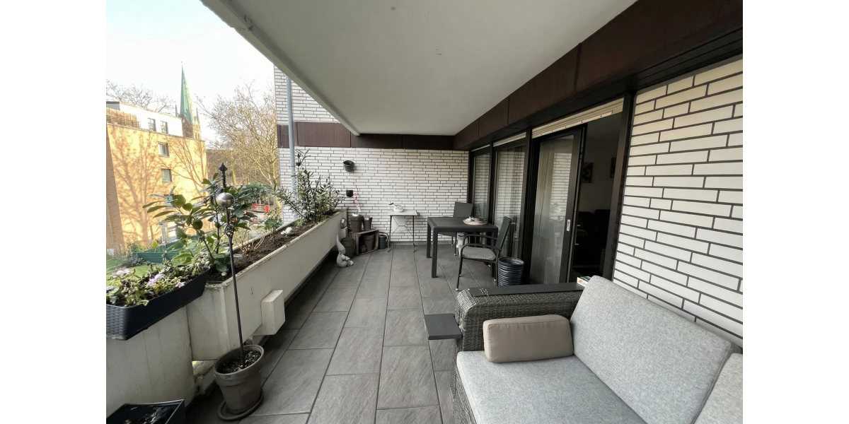 Geräumige möblierte 3-Zimmer-Wohnung mit 2 Bädern & Tiefgarage - Gladbeck Innenstadt - Etagenwohnung Gladbeck | Angebot:25813840