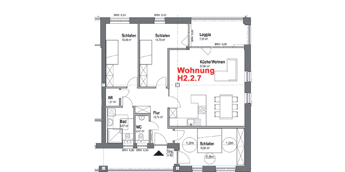 Wohnung zum Mieten in Haltern am See 1.455 € 111.91 m² 4 zimmer