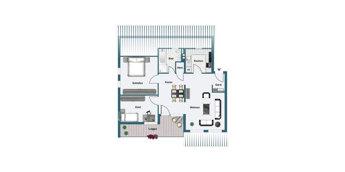 Etagenwohnung Herdecke - 3 Zimmer, 81 m&sup2;, 700&euro; | Angebot:25069285